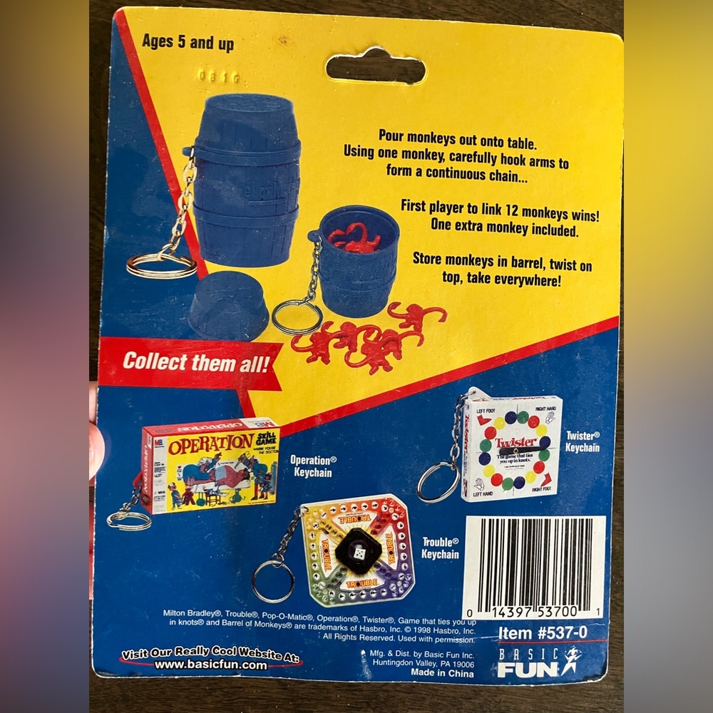 Nip Vintage 1998 Basic Fun Miniature Barrel Of Mo… - image 2